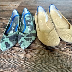 Lot 2 pair of Rothy’s shoes, size 7 - The flat and the point, EUC